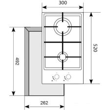 Варочная панель Akpo PGA 302 FGC (белый)