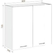 Шкаф навесной Кортекс-мебель Корнелия Лира ВШ80с (капучино)