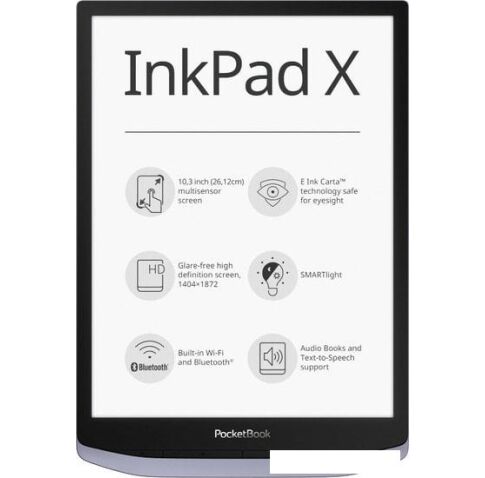 Электронная книга PocketBook InkPad X (серый)