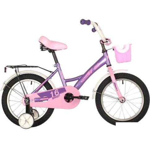 Детский велосипед Foxx BRIEF 16 2021 (фиолетовый)