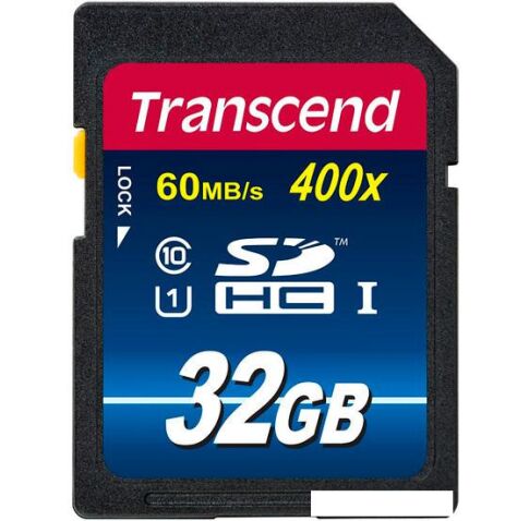 Карта памяти Transcend SDHC Class 10 UHS-I Premium 32Gb (TS32GSDU1)