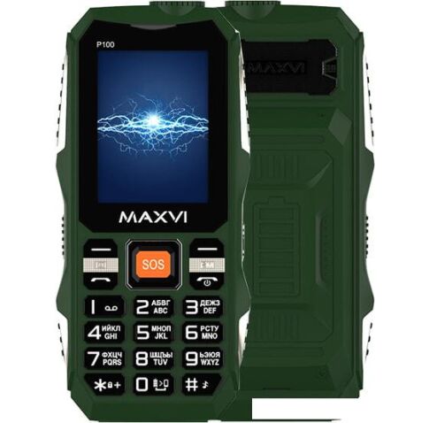 Мобильный телефон Maxvi P100 (зеленый)