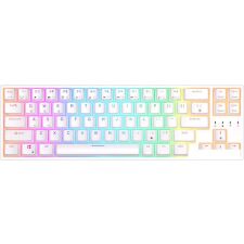 Клавиатура Royal Kludge RK68 Plus RGB (белый, RK Red)