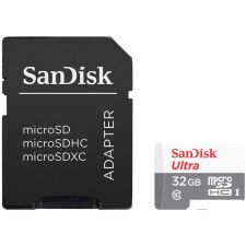 Карта памяти SanDisk Ultra microSDHC SDSQUNR-032G-GN3MA 32GB (с адаптером)