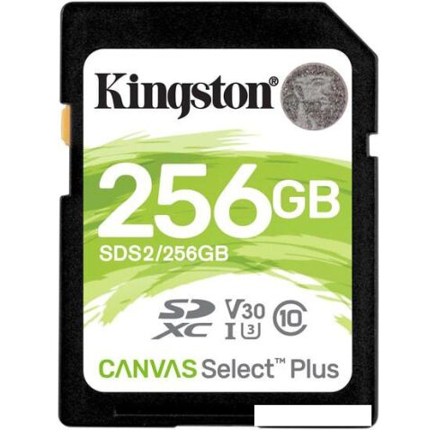 Карта памяти Kingston Canvas Select Plus SDXC 256GB