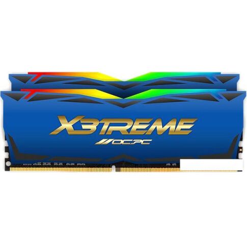 Оперативная память OCPC X3 RGB Blue Label 2x16ГБ DDR4 3600 МГц MMX3A2K32GD436C18BU