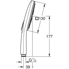 Душевая лейка Grohe Rainshower SmartActive 130 26551LS0