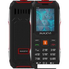 Кнопочный телефон Maxvi T100 (красный)