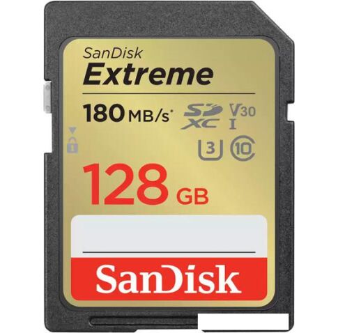 Карта памяти SanDisk Extreme SDXC SDSDXVA-128G-GNCIN 128GB