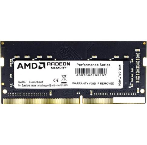 Оперативная память AMD Radeon 16GB DDR4 SODIMM PC4-25600 R9416G3206S2S-UO