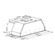 Кухонная вытяжка MAUNFELD Crosby Light 70 (нержавеющая сталь)