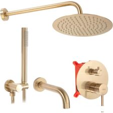 Душевая система  Rea Lungo Matt Gold REA-P6609