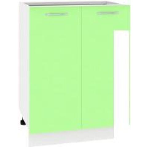 Шкаф напольный Кортекс-мебель Корнелия Лира НШ60р без столешницы (зеленый)