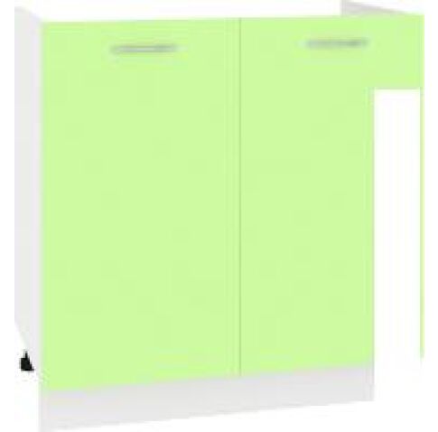 Шкаф напольный Кортекс-мебель Корнелия Лира НШ80м (зеленый)