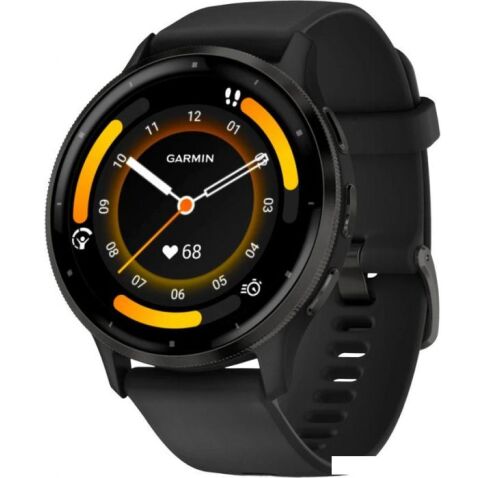 Умные часы Garmin Venu 3 (черный, с силиконовым ремешком)