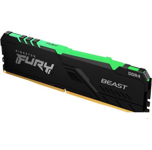 Оперативная память Kingston FURY Beast RGB 16ГБ DDR4 3200 МГц KF432C16BB12A/16