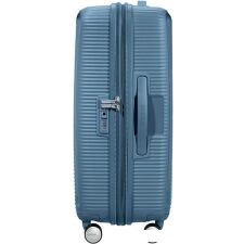 Чемодан-спиннер American Tourister SoundBox Stone Blue 67 см