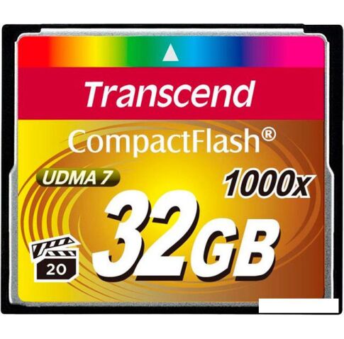 Карта памяти Transcend 1000x CompactFlash Ultimate 32GB (TS32GCF1000)