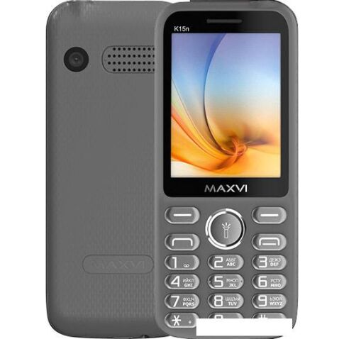 Мобильный телефон Maxvi K15n (серый)