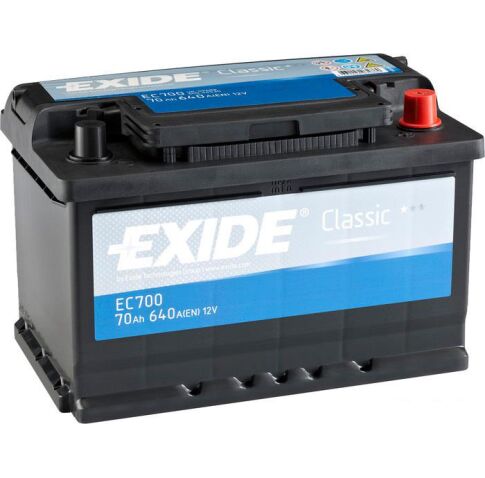 Автомобильный аккумулятор Exide Classic EC700 (70 А/ч)