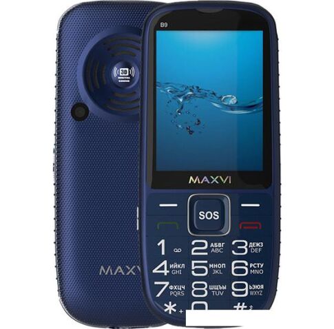 Мобильный телефон Maxvi B9 (синий)