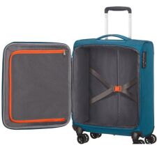 Чемодан-спиннер American Tourister Crosstrack Navy/Orange 55 см (4 колеса)