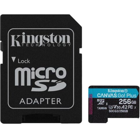 Карта памяти Kingston Canvas Go! Plus microSDXC 256GB (с адаптером)