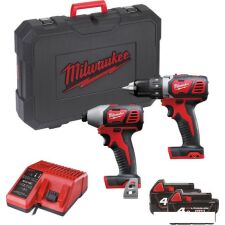 Milwaukee M18 BPP2D-402C 4933447126 (шуруповерт, винтоверт, 2 АКБ, кейс)