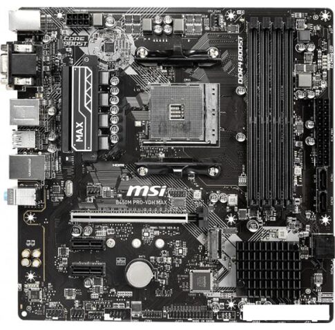 Материнская плата MSI B450M PRO-VDH MAX