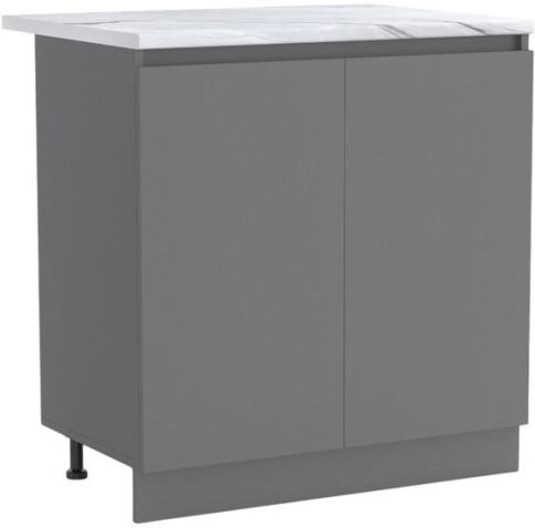 Шкаф напольный Артём-Мебель Мэри 800мм СН-114.231 (серый графит)