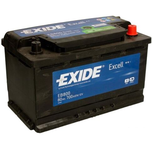 Автомобильный аккумулятор Exide Excell EB800 (80 А/ч)