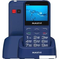 Кнопочный телефон Maxvi B231ds (синий)