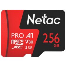 Карта памяти Netac MicroSDXC 256GB V30/A1/C10 Netac P500 Extreme Pro с адаптером