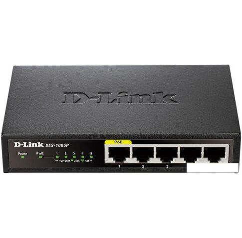 Коммутатор D-Link DES-1005P/A1A