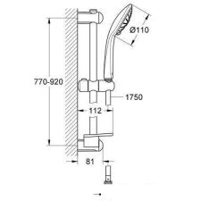 Душевой гарнитур  Grohe Euphoria 110 Massage 27226001 (хром)