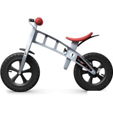 Беговел FirstBIKE Cross с тормозом (серебристый)