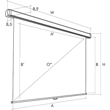 Проекционный экран Ligra Domoroll 300x225 (387643)