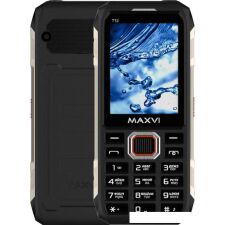 Кнопочный телефон Maxvi T12 (черный)