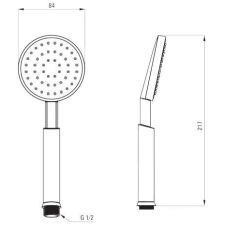 Душевая лейка Deante Temisto XDCT0SCZ1