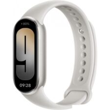 Фитнес-браслет Xiaomi Smart Band 9 (серый титан, со светло-серым силиконовым ремешком, международная версия)