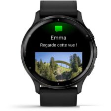 Умные часы Garmin Venu 3 (черный, с кожаным ремешком)