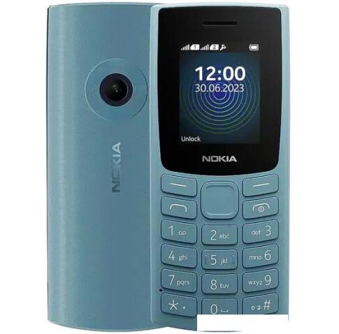 Кнопочный телефон Nokia 110 (2023) Dual SIM TA-1567 (небесно-голубой)