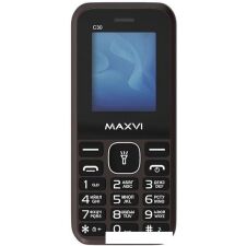 Кнопочный телефон Maxvi C30 (коричневый)