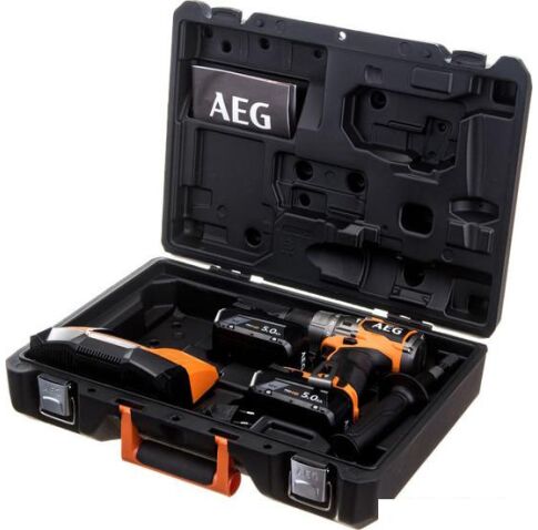 Ударная дрель-шуруповерт AEG Powertools BSB 18C3BL-502C 4935478939 (с 2-мя АКБ 5 Ач, кейс)