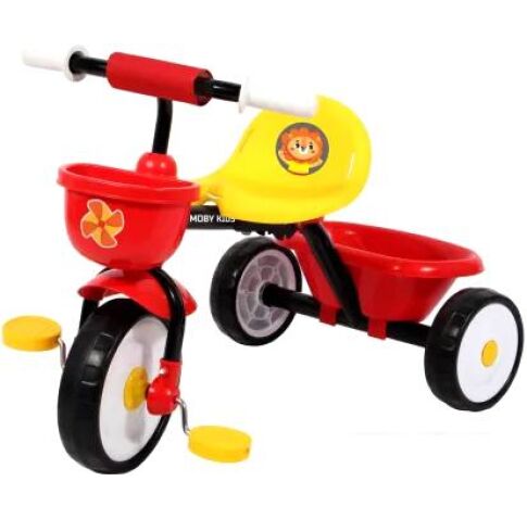 Детский велосипед Moby Kids Primo Львенок (красно-желтый)