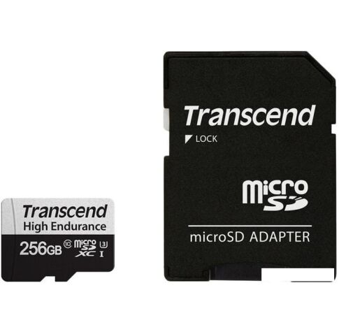 Карта памяти Transcend microSDXC TS256GUSD350V 256GB (с адаптером)