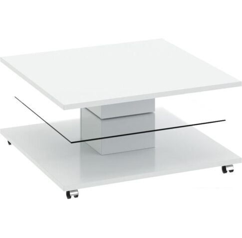Журнальный столик Трия Diamond тип 1 (белый глянец)