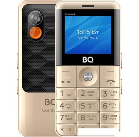 Кнопочный телефон BQ-Mobile BQ-2006 Comfort (золотистый)