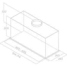 Кухонная вытяжка Elica Lane Sensor IX/A/72 PRF0188201