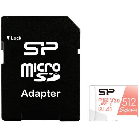 Карта памяти Silicon-Power Superior A1 microSDXC SP512GBSTXDV3V20SP 512GB